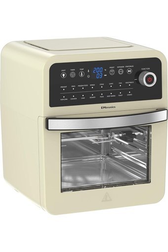 Emtronics Airfryer 5 lt Tek Hazneli Izgara Yapan Led Ekranlı Yağsız Sıcak Hava Fritözü Yeşil