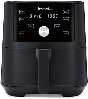 Instant Pot Brands Airfryer 5.7 lt İki Hazneli Izgara Yapan Led Ekranlı Sıcak Hava Fritözü Siyah