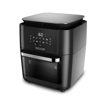 Rexon Airfryer 12 lt Tek Hazneli Led Ekranlı Yağsız Sıcak Hava Fritözü Siyah