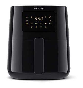 Philips Kitchen Appliances HD9252/91 Airfryer 4.1 lt Tek Hazneli Izgara Yapan Led Ekranlı Yağsız Sıcak Hava Fritözü Siyah