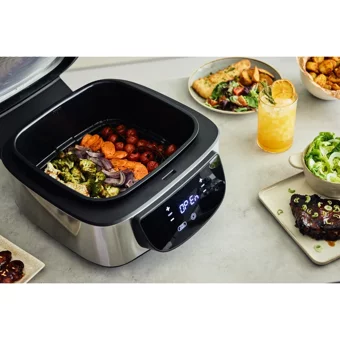 Master Pro Comet Pro SErisi 9111 Airfryer 7 lt Tek Hazneli Izgara Yapan Led Ekranlı Sıcak Hava Fritözü Siyah