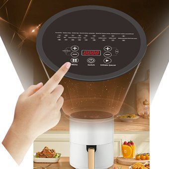 Horizon Store Airfryer 6 lt Tek Hazneli Yağsız Sıcak Hava Fritözü Beyaz