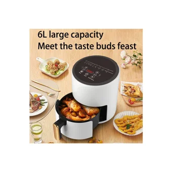 Horizon Store Airfryer 6 lt Tek Hazneli Yağsız Sıcak Hava Fritözü Beyaz