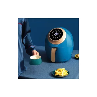 Konka Airfryer 0.9 lt Tek Hazneli Led Ekranlı Yağsız Sıcak Hava Fritözü Mavi
