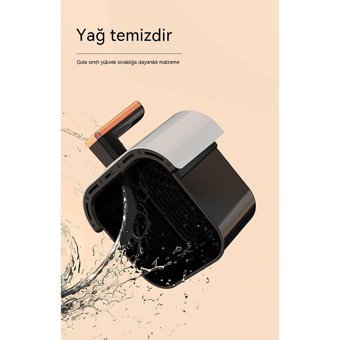 China Dolls Airfryer 5 lt Tek Hazneli Izgara Yapan Led Ekranlı Yağsız Sıcak Hava Fritözü Beyaz