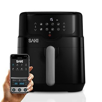 Saki HF8350T Airfryer 4.5 lt Tek Hazneli Yağsız Sıcak Hava Fritözü Siyah