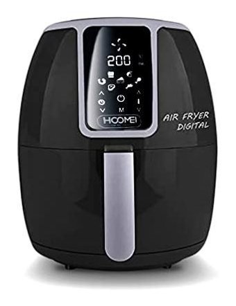 Hoomeı HM-5378B Airfryer 4.5 lt Tek Hazneli Led Ekranlı Yağsız Sıcak Hava Fritözü Siyah