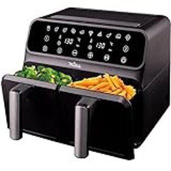 La Moustache Airfryer 3.8 lt Tek Hazneli Izgara Yapan Led Ekranlı Yağsız Sıcak Hava Fritözü Siyah