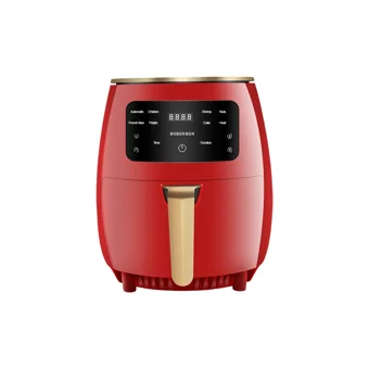 Coco Airfryer 6 lt Tek Hazneli Izgara Yapan Led Ekranlı Yağsız Sıcak Hava Fritözü Kırmızı