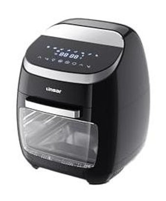 Linsar Airfryer 11 lt Tek Hazneli Led Ekranlı Yağsız Sıcak Hava Fritözü Siyah