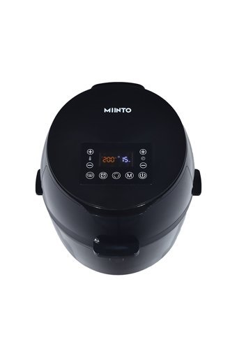 Miinto Smart Cook Airfryer 8 lt Tek Hazneli Izgara Yapan Led Ekranlı Yağsız Sıcak Hava Fritözü Siyah