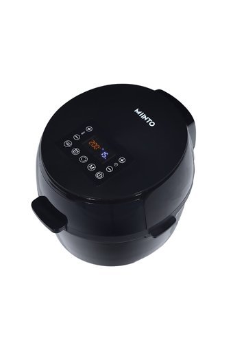 Miinto Smart Cook Airfryer 8 lt Tek Hazneli Izgara Yapan Led Ekranlı Yağsız Sıcak Hava Fritözü Siyah