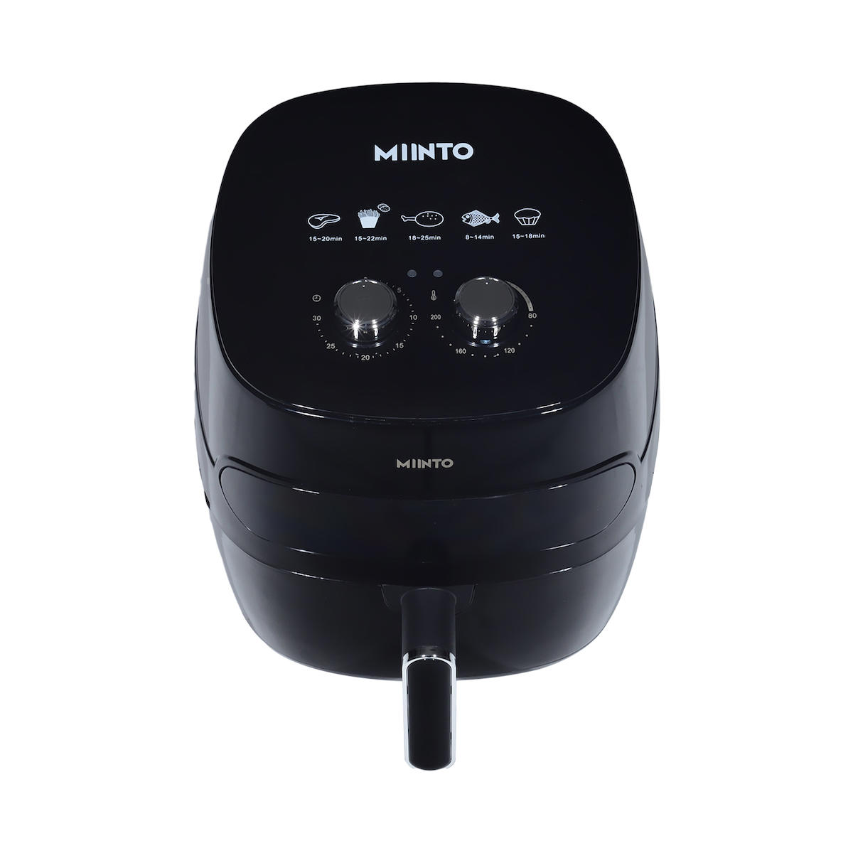 Minto Master Cook M6W Airfryer 5.5 lt Tek Hazneli Izgara Yapan Led Ekranlı Yağsız Sıcak Hava Fritözü Siyah