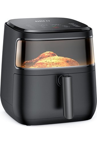 Dreo Airfryer 5 lt Tek Hazneli Led Ekranlı Yağsız Sıcak Hava Fritözü Siyah