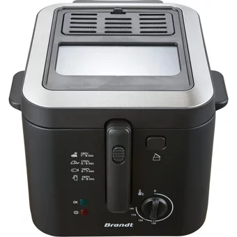 Brandt FRI25X2 2.9 lt Tek Hazneli Fritöz Siyah
