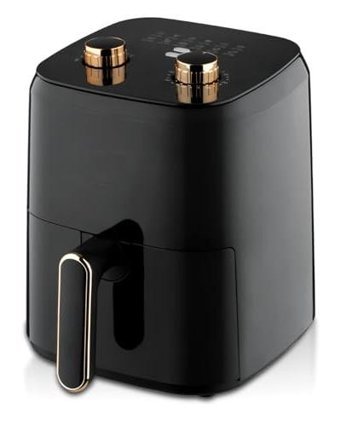 Nqyzzfd Airfryer 4.8 lt Tek Hazneli Led Ekranlı Yağsız Sıcak Hava Fritözü Siyah