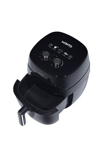 Miinto Smart Cook D6W Airfryer 5.5 lt Tek Hazneli Izgara Yapan Led Ekranlı Yağsız Sıcak Hava Fritözü Siyah