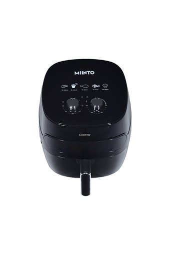 Miinto Smart Cook D6W Airfryer 5.5 lt Tek Hazneli Izgara Yapan Led Ekranlı Yağsız Sıcak Hava Fritözü Siyah