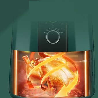 Eco Life Airfryer 2 lt Tek Hazneli Yağsız Sıcak Hava Fritözü Açık Yeşil
