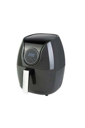 Qich Airfryer 5 lt Tek Hazneli Izgara Yapan Led Ekranlı Yağsız Sıcak Hava Fritözü Siyah