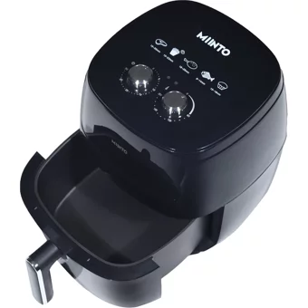 Miinto Master Cook M5 Airfryer 5.5 lt Tek Hazneli Izgara Yapan Led Ekranlı Yağsız Sıcak Hava Fritözü Siyah
