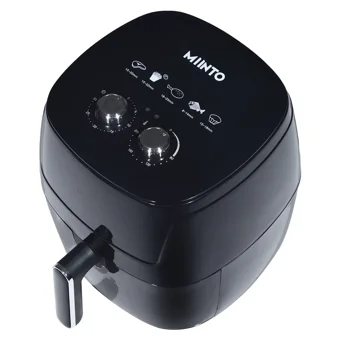 Miinto Master Cook M5 Airfryer 5.5 lt Tek Hazneli Izgara Yapan Led Ekranlı Yağsız Sıcak Hava Fritözü Siyah