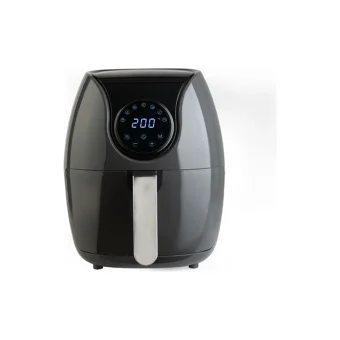Qich Airfryer 5 lt Tek Hazneli Izgara Yapan Led Ekranlı Yağsız Sıcak Hava Fritözü Gri