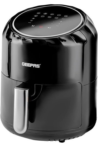 Geepas Airfryer 3.5 lt Tek Hazneli Izgara Yapan Yağsız Sıcak Hava Fritözü Siyah