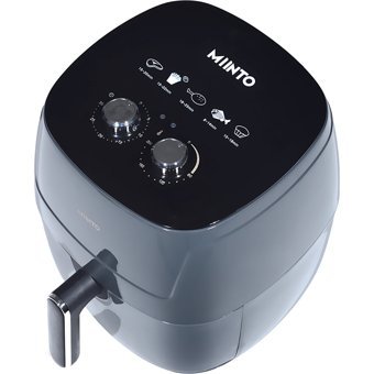 Miinto Master Cook M5 Airfryer 5.5 lt Tek Hazneli Izgara Yapan Led Ekranlı Yağsız Sıcak Hava Fritözü Gri