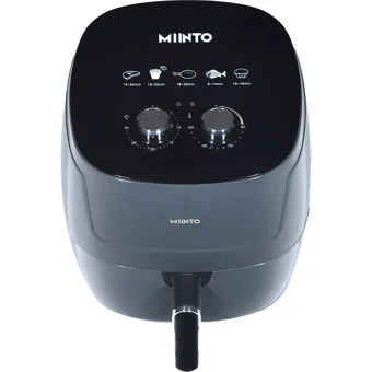 Miinto Master Cook M5 Airfryer 5.5 lt Tek Hazneli Izgara Yapan Led Ekranlı Yağsız Sıcak Hava Fritözü Gri