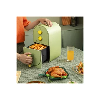 Sanlindou Airfryer 3 lt Tek Hazneli Led Ekranlı Yağsız Sıcak Hava Fritözü Siyah