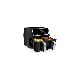 Tristar Airfryer 9 lt İki Hazneli Izgara Yapan Led Ekranlı Yağsız Sıcak Hava Fritözü Siyah