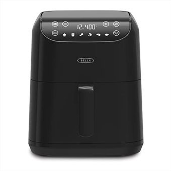 Bella Airfryer 6 lt Tek Hazneli Sıcak Hava Fritözü Siyah