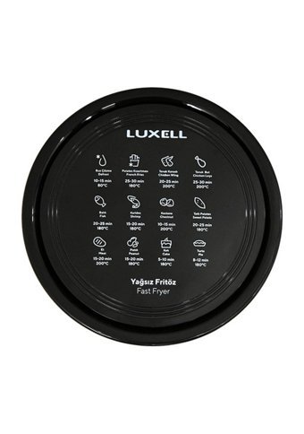Luxell FC5132 Airfryer 5.5 lt Tek Hazneli Izgara Yapan Sıcak Hava Fritözü Gri