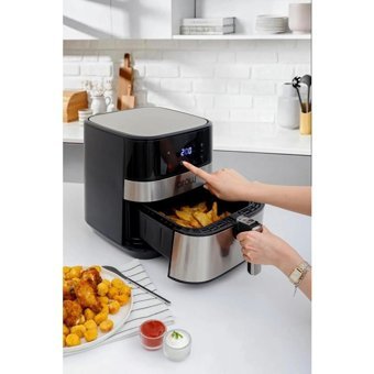 Arow TR-3950 Desire Airfryer 5.5 lt Tek Hazneli Led Ekranlı Yağsız Fritöz Siyah