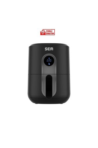 Sem SC307 Airfryer 3.5 lt Tek Hazneli Led Ekranlı Yağsız Sıcak Hava Fritözü Siyah