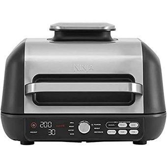 Ninja Foodi Max Pro Ag651Eu Airfryer 3.78 lt Tek Hazneli Izgara Yapan Sıcak Hava Fritözü Gri
