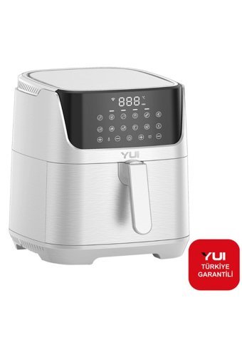 Yui M25 M50 MaxiFry Airfryer 5.5 lt Tek Hazneli Led Ekranlı Sıcak Hava Fritözü Beyaz