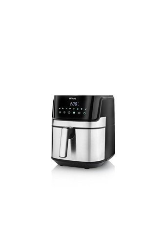 Onvo Ovfry08 Airfryer 6.5 lt Tek Hazneli Led Ekranlı Yağsız Sıcak Hava Fritözü İnox