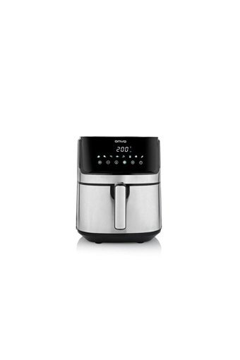 Onvo Ovfry08 Airfryer 6.5 lt Tek Hazneli Led Ekranlı Yağsız Sıcak Hava Fritözü İnox