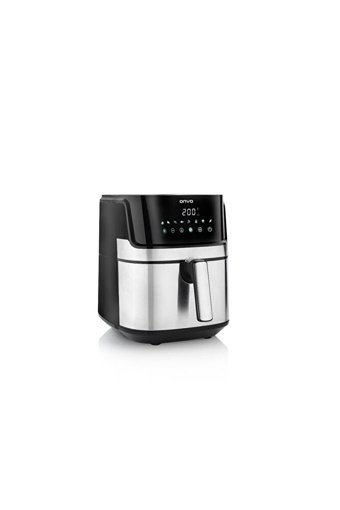 Onvo Ovfry08 Airfryer 6.5 lt Tek Hazneli Led Ekranlı Yağsız Sıcak Hava Fritözü İnox