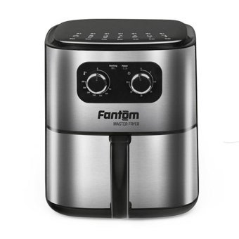 Fantom Airfryer 4.5 lt Tek Hazneli Izgara Yapan Led Ekranlı Yağsız Sıcak Hava Fritözü Gri