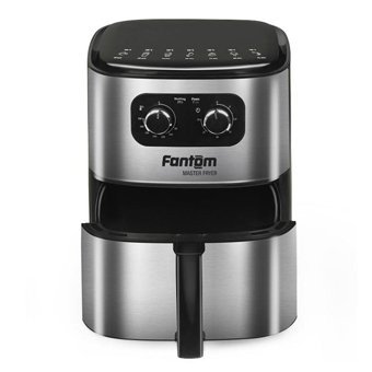 Fantom Airfryer 4.5 lt Tek Hazneli Izgara Yapan Led Ekranlı Yağsız Sıcak Hava Fritözü Gri