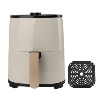 Haofy Airfryer 3.5 lt Tek Hazneli Led Ekranlı Yağsız Sıcak Hava Fritözü Gri