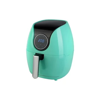 Qich Airfryer 5 lt Tek Hazneli Izgara Yapan Led Ekranlı Yağsız Sıcak Hava Fritözü Yeşil