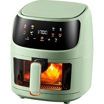 Horizon Store Airfryer 6 lt Tek Hazneli Led Ekranlı Yağsız Sıcak Hava Fritözü Yeşil