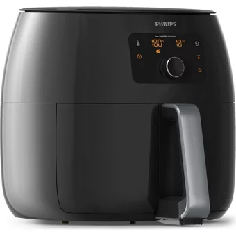 Philips Airfryer Tek Hazneli Izgara Yapan Led Ekranlı Yağsız Sıcak Hava Fritözü Siyah