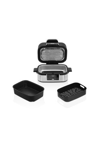 Pierre Cardin Multifunctional Airfryer 4.5 lt Tek Hazneli Led Ekranlı Yağsız Sıcak Hava Fritözü Gümüş