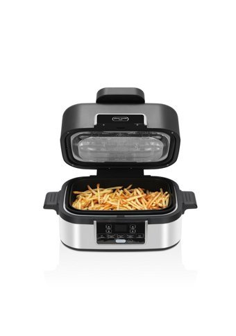 Pierre Cardin Multifunctional Airfryer 4.5 lt Tek Hazneli Led Ekranlı Yağsız Sıcak Hava Fritözü Gümüş