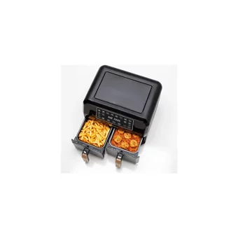 Kenwood HFP70-000BK Airfryer 8 lt İki Hazneli Led Ekranlı Yağsız Sıcak Hava Fritözü Siyah